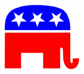 设计美国共和党党徽「称谓卷帘格」
