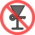 驾车不饮酒，饮酒不驾车。（打两个行政用语）